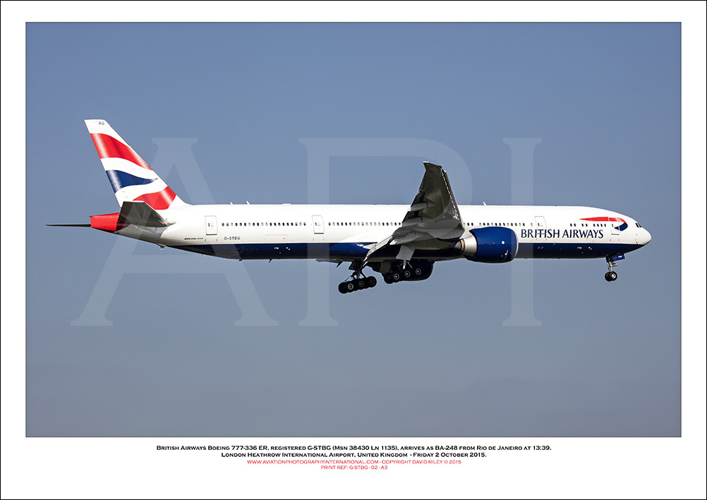  G-STBG  - British Airways Boeing 777-336 ER  (msn 38696 Ln 980) - 02