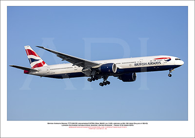  G-STBH  - British Airways Boeing 777-336 ER  (Msn 38431 Ln 1143) - 01