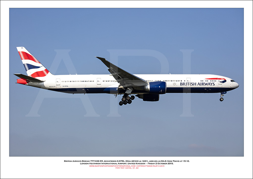  G-STBL  - British Airways Boeing 777-336 ER  (Msn 42124 Ln 1221) - 01