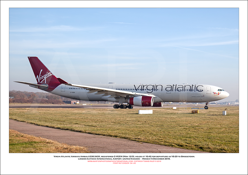 G-VGEM - Virgin Atlantic Airways Airbus A330-343X, (Msn 1215) - 04