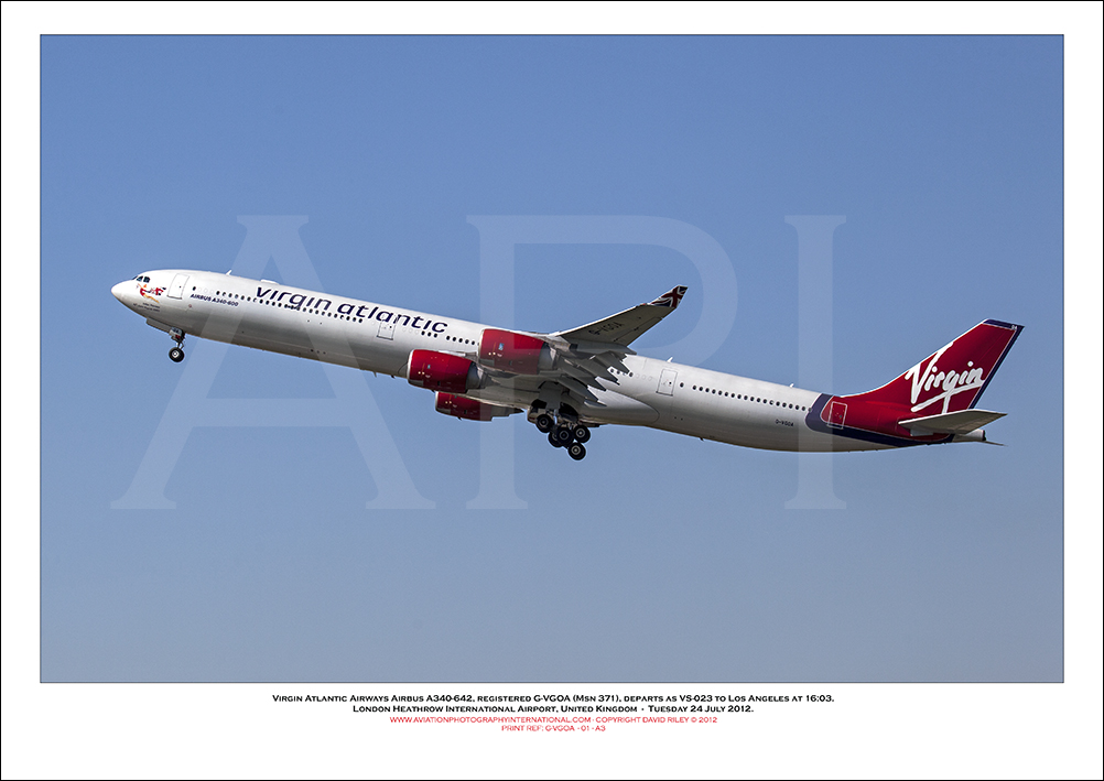 G-VGOA - Virgin Atlantic Airways Airbus A340-642, (Msn 371) - 01