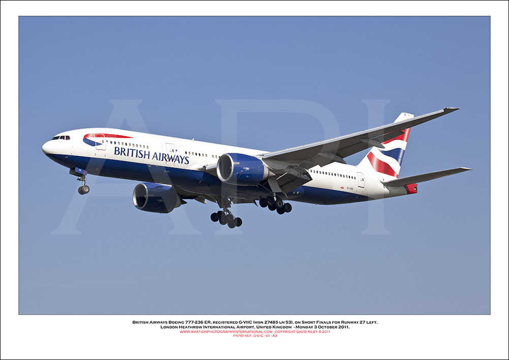 G-VIIC - British Airways Boeing 777-236 ER (Msn 27485 ln 53) - 01