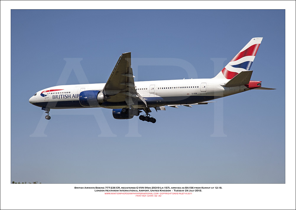 G-VIIN - British Airways Boeing 777-236 ER (Msn 29319 ln 157) - 02
