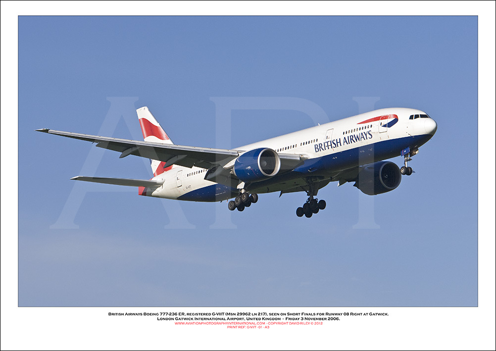G-VIIT - British Airways Boeing 777-236 ER (Msn 29962 ln 217) - 01