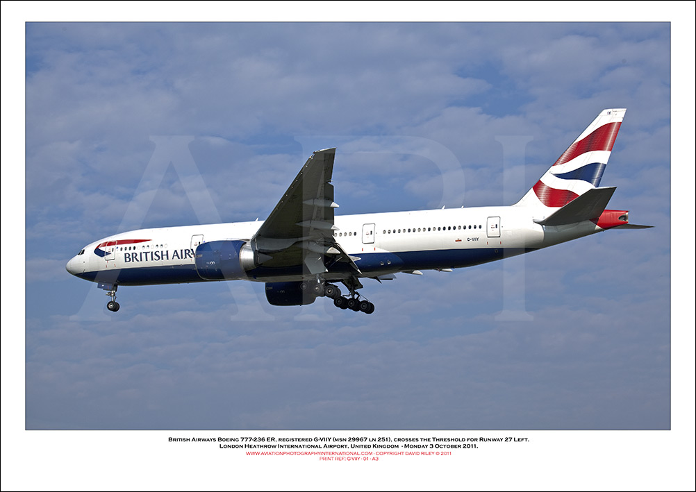 G-VIIY - British Airways Boeing 777-236 ER (Msn 29967 ln 251) - 01