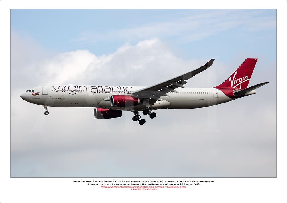 G-VINE - Virgin Atlantic Airways Airbus A330-343X, (Msn 1231) - 03
