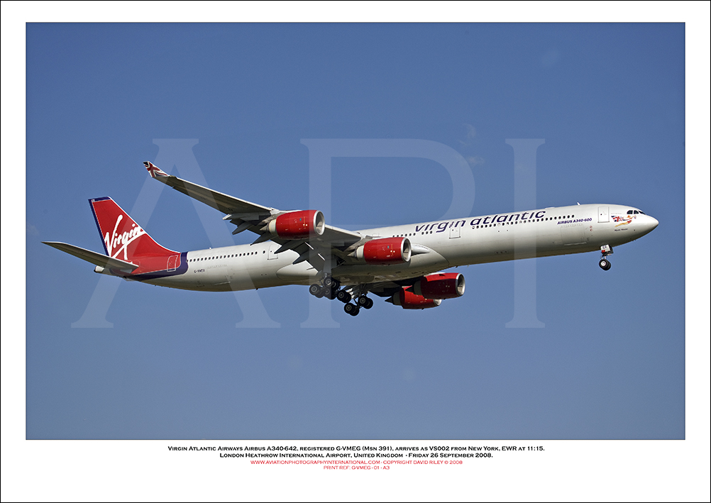 G-VMEG - Virgin Atlantic Airways Airbus A340-642, (Msn 391) - 01