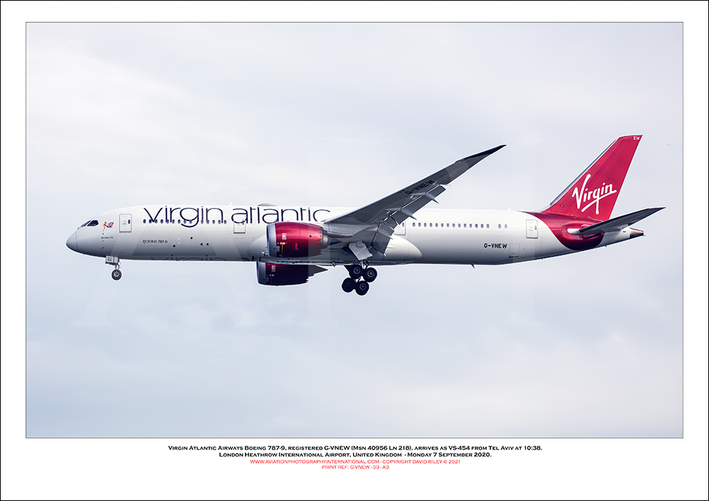 G-VNEW - Virgin Atlantic Airways Boeing 787-9 (Msn  40956 Ln 218) - 03