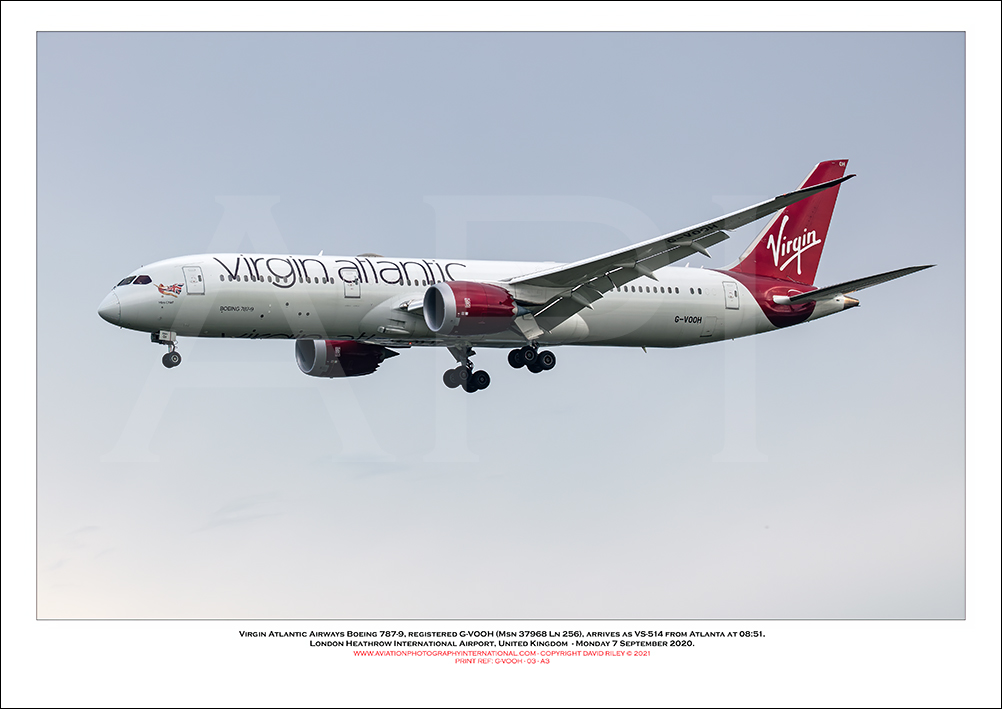 G-VOOH - Virgin Atlantic Airways Boeing 787-9 (Msn 37968 ln 256) - 03
