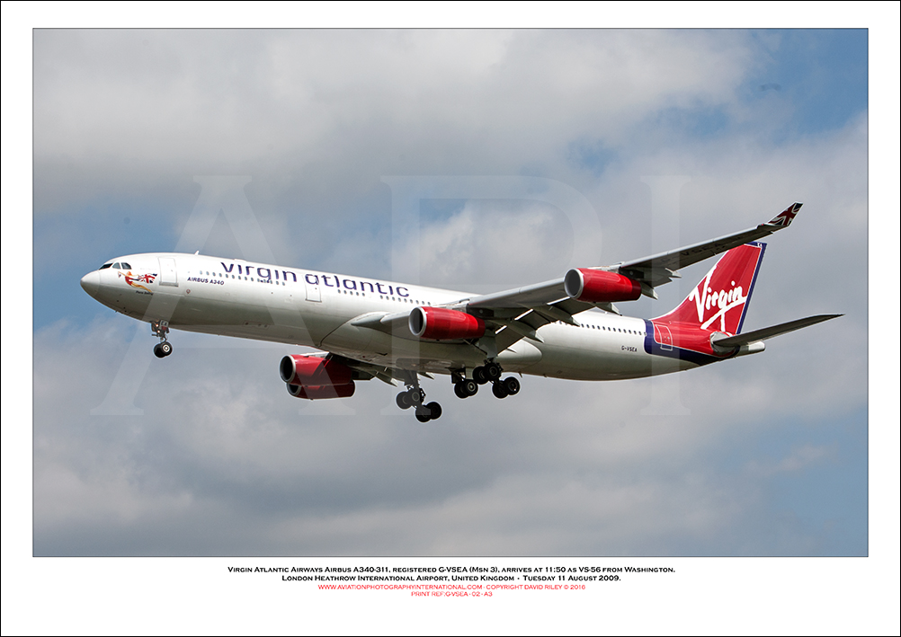 G-VSEA - Virgin Atlantic Airways Airbus A340-311 (Msn 3) - 02