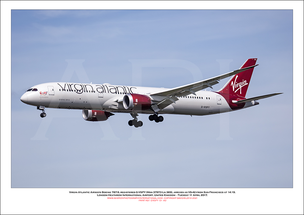 G-VSPY - Virgin Atlantic Airways Boeing 787-9 (Msn 37974 Ln 373) - 01
