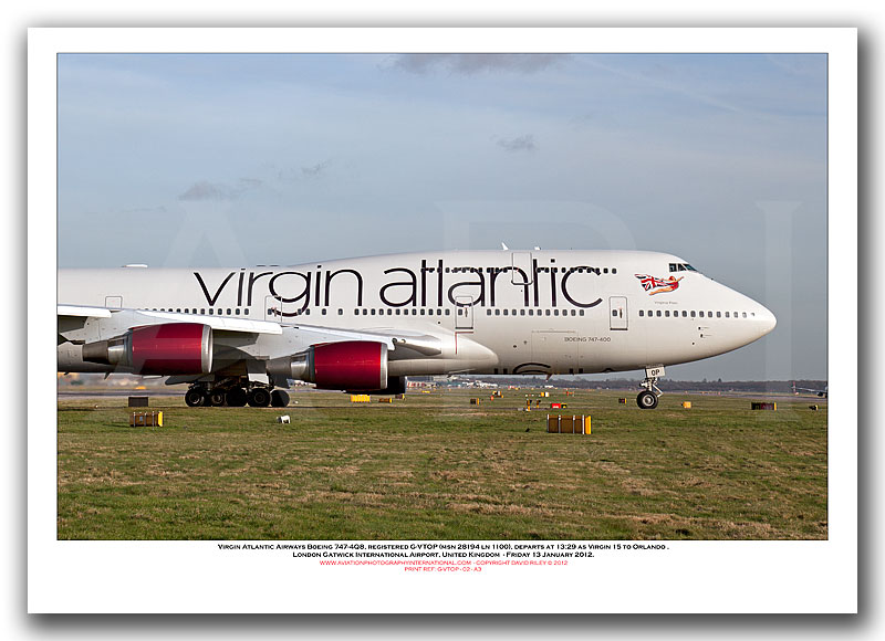 G-VTOP - Virgin Atlantic Airways Boeing 747-4Q8  (Msn 28194 ln 1100) - 02