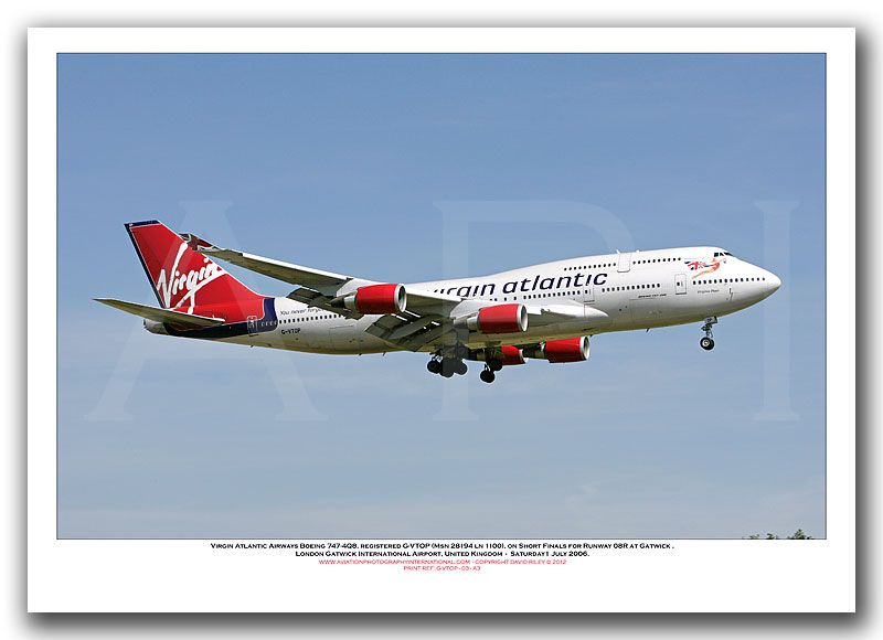 G-VTOP - Virgin Atlantic Airways Boeing 747-4Q8  (Msn 28194 ln 1100) - 03