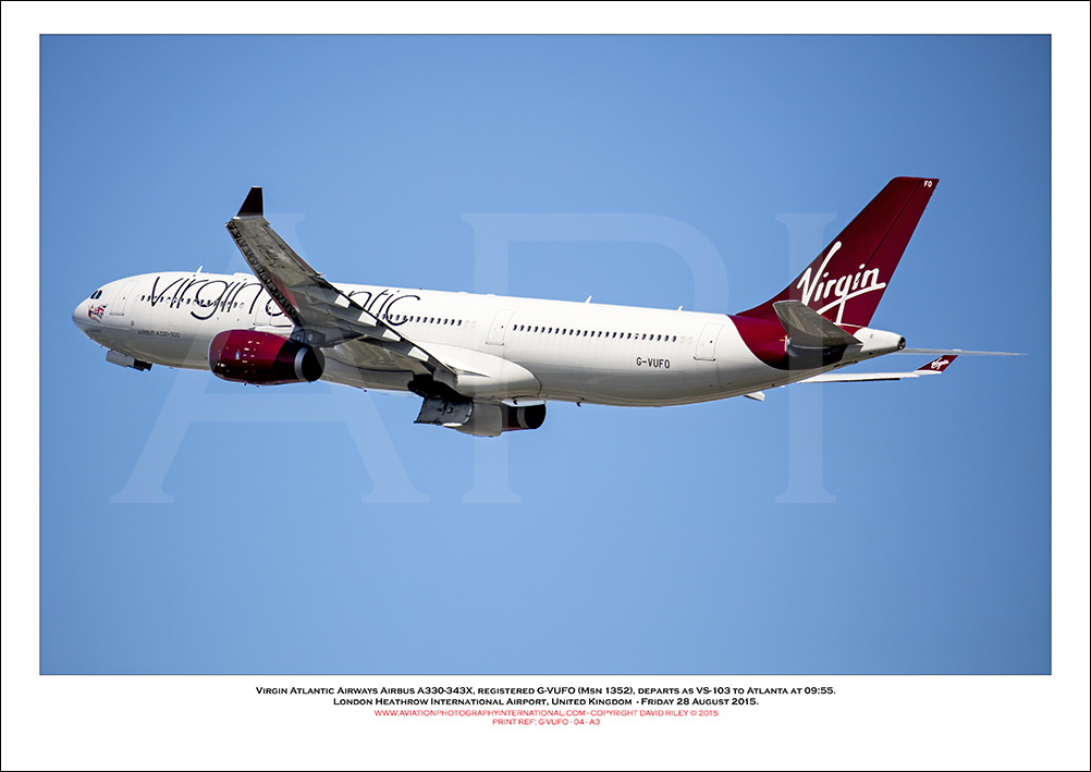 G-VUFO - Virgin Atlantic Airways Airbus A330-343X, (Msn 1352) - 04