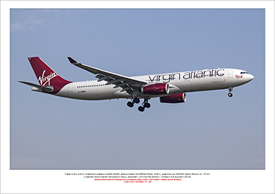 G-VWAG - Virgin Atlantic Airways Airbus A330-343X, (Msn 1341) - 01