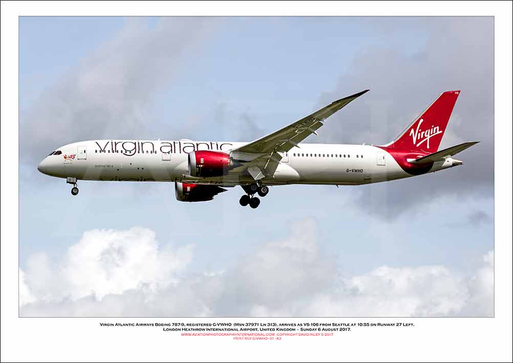 G-VWHO - Virgin Atlantic Airways Boeing 787-9 (Msn 37971 Ln 313) - 01