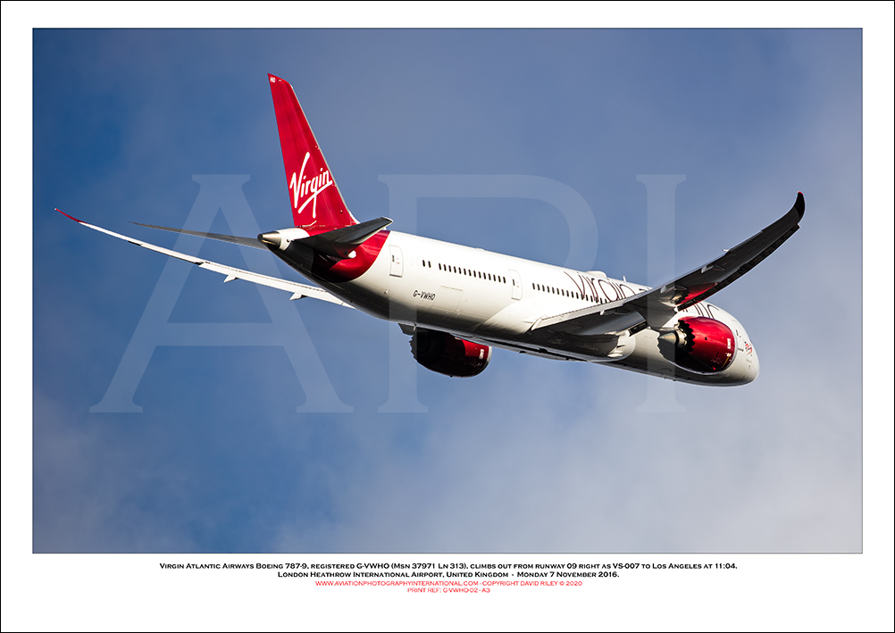 G-VWHO - Virgin Atlantic Airways Boeing 787-9 (Msn 37971 Ln 313) - 02
