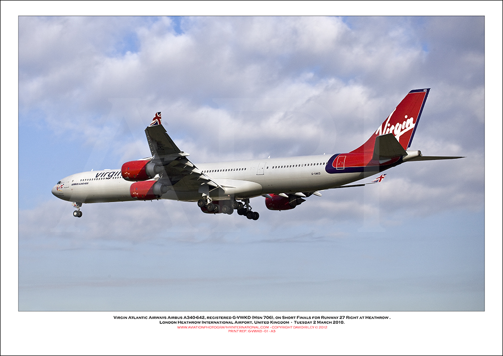 G-VWKD - Virgin Atlantic Airways Airbus A340-642, (Msn 706) - 01