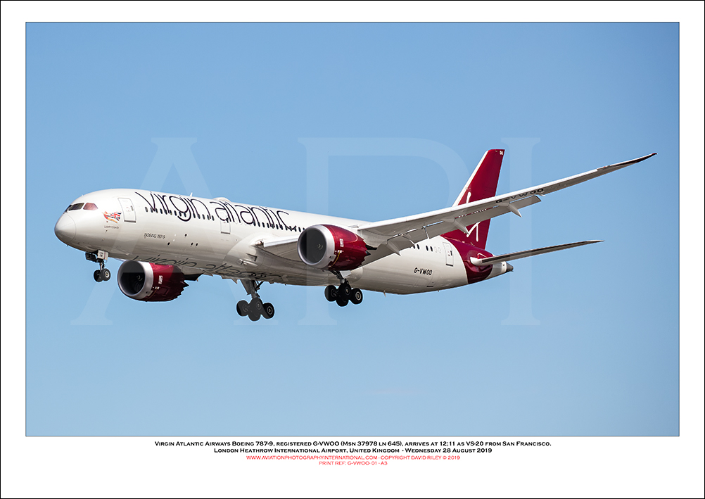 G-VWOO - Virgin Atlantic Airways Boeing 787-9 (Msn 37978 ln 645) - 01