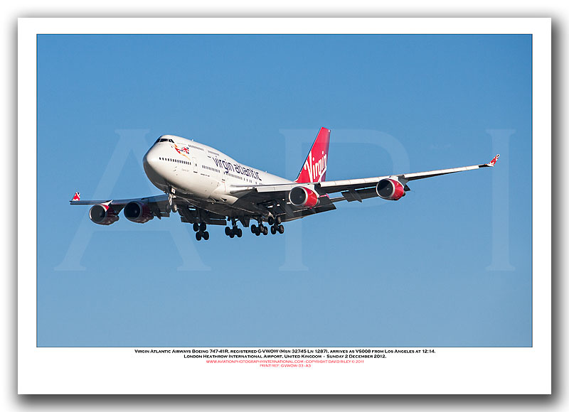 G-VWOW - Virgin Atlantic Airways Boeing 747-41R  (Msn 32745 ln 1287) - 03