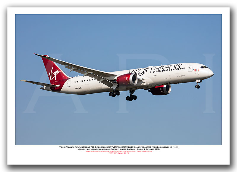 G-VYUM - Virgin Atlantic Airways Boeing 787-9 (Msn 37970 Ln 296) - 01