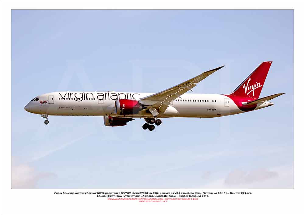 G-VYUM - Virgin Atlantic Airways Boeing 787-9 (Msn 37970 Ln 296) - 02