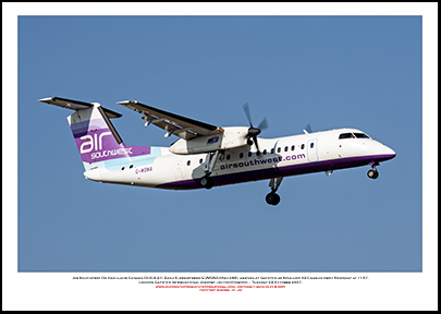 G-WOWA - Air Southwest De Havilland Canada DHC-8-311 Dash 8 (Msn 296) - 01