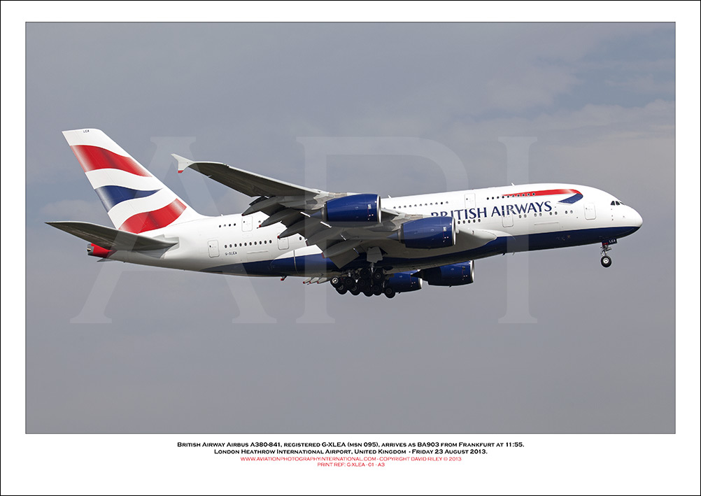 G-XLEA - British Airways Airbus A380-841 (Msn 095 ) - 03