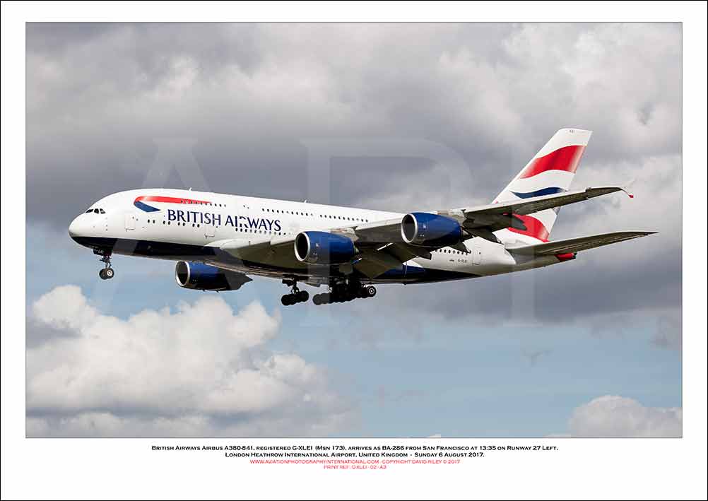 G-XLEI - British Airways Airbus A380-841 (Msn 173) - 02