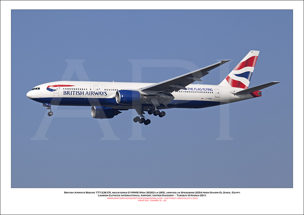 G-YMMB - British Airways Boeing 777-236 ER (Msn 30303 ln 265) - 01