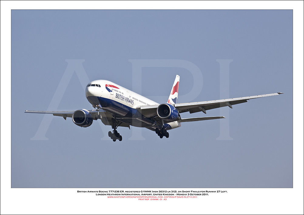 G-YMMK - British Airways Boeing 777-236 ER (Msn 30312 ln 312) - 01
