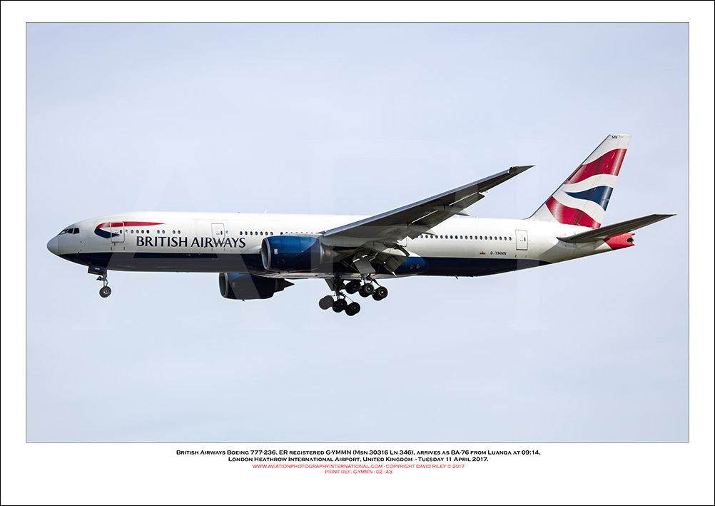 G-YMMN - British Airways Boeing 777-236 ER (Msn 30316 ln 346) - 02