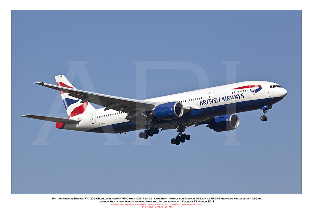 G-YMMO - British Airways Boeing 777-236 ER (Msn 30317 ln 361) - 01