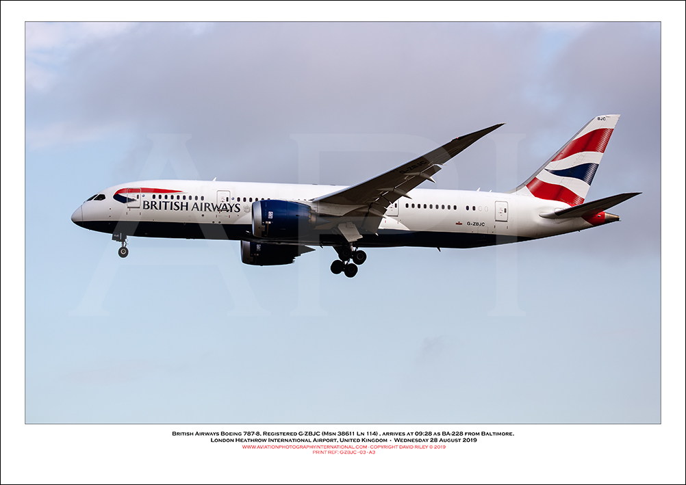 G-ZBJC - British Airways Boeing 787-8 Dreamliner (Msn 38611 Ln 114) - 03