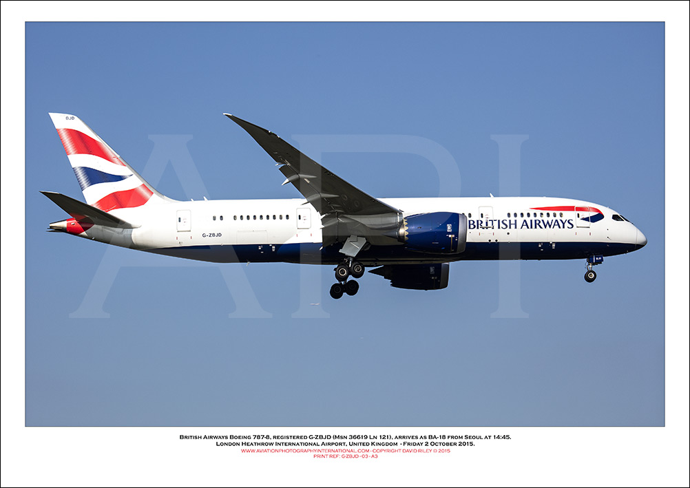 G-ZBJD - British Airways Boeing 787-8 Dreamliner (Msn 38612 Ln 121) - 03