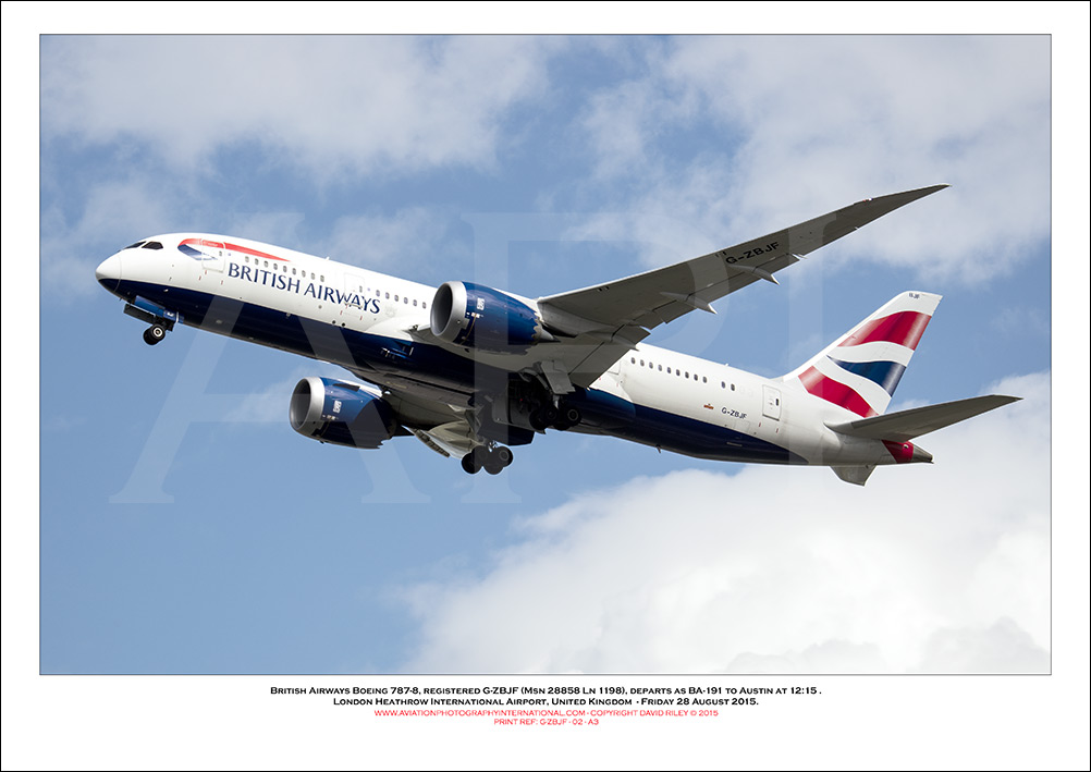 G-ZBJF - British Airways Boeing 787-8 Dreamliner (Msn 38613 Ln 177) - 02