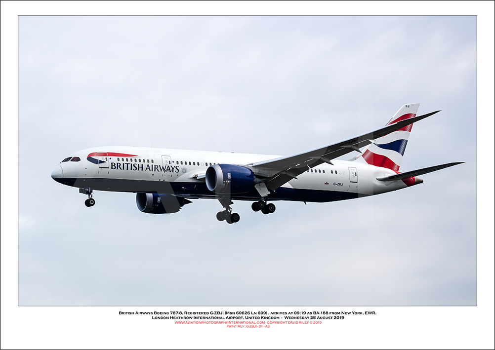 G-ZBJI - British Airways Boeing 787-8 Dreamliner (Msn 60626 Ln 609) - 01