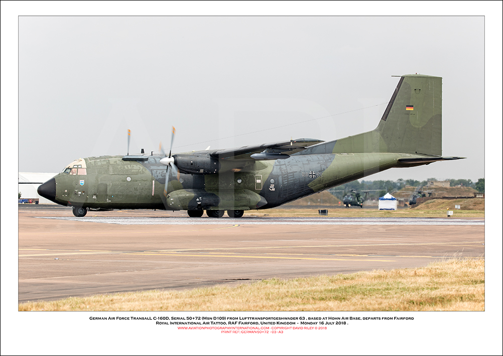 GERMAN-50+72 - German Air Force Transall C160D (Msn D109) - 03