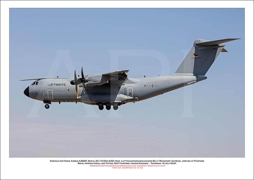 GERMAN-54+10 - German Air Force Airbus A400 (Msn 049) - 01