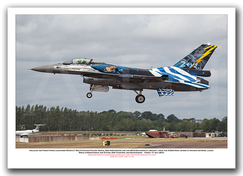 523 - Hellenic Air Force Force Lockheed Martin F-16CJ Fighting Falcon (Msn XK-24) - 01