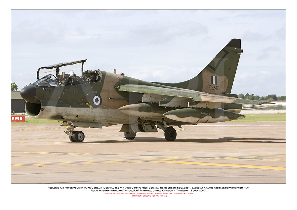 GREECE-156747 - Hellenic Air  Vought TA-7C Corsair II (MsnC-0144 ) - 01