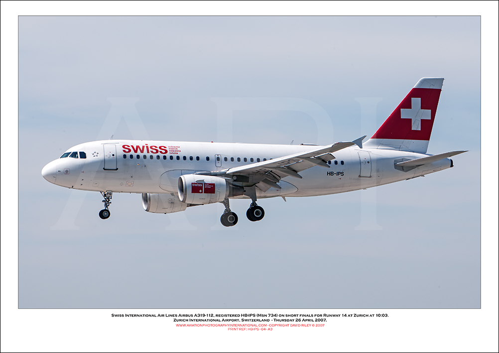 HB-IPS - Swiss International Air Lines Airbus A319-112  (Msn 734) - 04