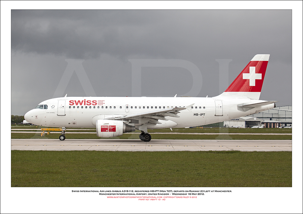 HB-IPT - Swiss International Air Lines Airbus A319-112  (Msn 727) - 01