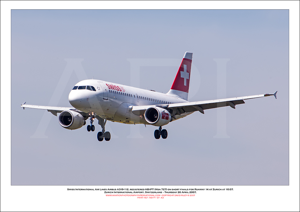 HB-IPT - Swiss International Air Lines Airbus A319-112  (Msn 727) - 07
