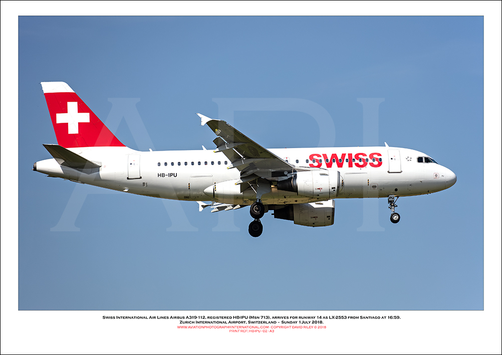 HB-IPU - Swiss International Air Lines Airbus A319-112  (Msn 713) - 02