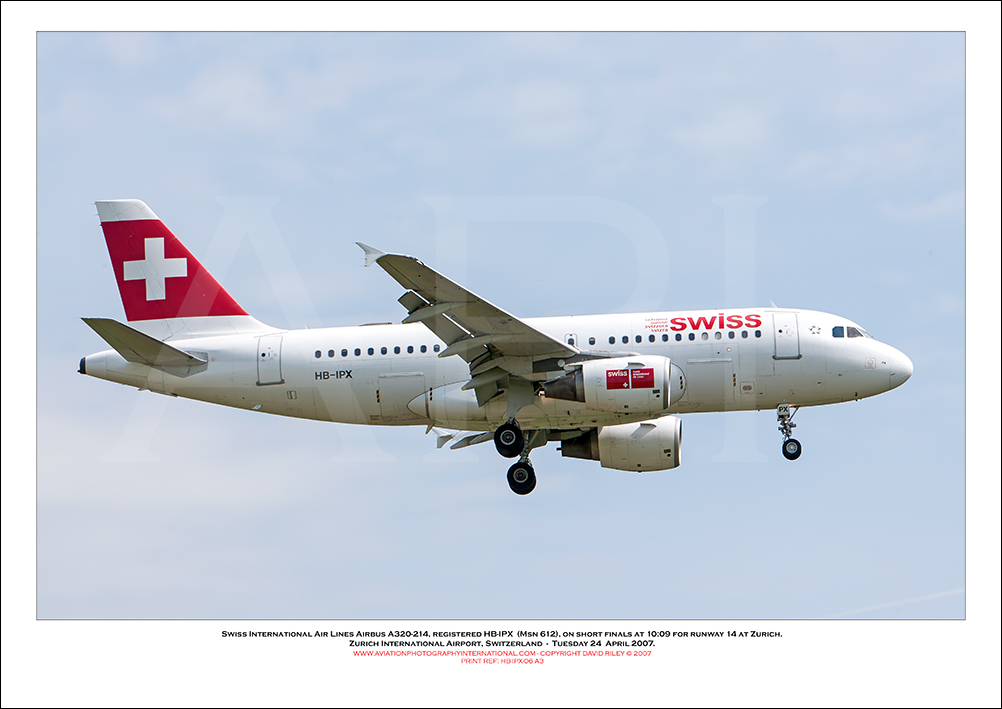 HB-IPX - Swiss International Air Lines Airbus A319-112  (Msn 612) - 06