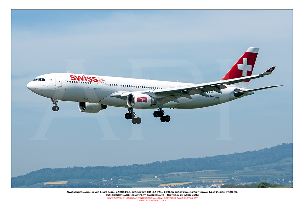 HB-IQA - Swiss International Air Lines Airbus A330-223  (Msn 229) - 02