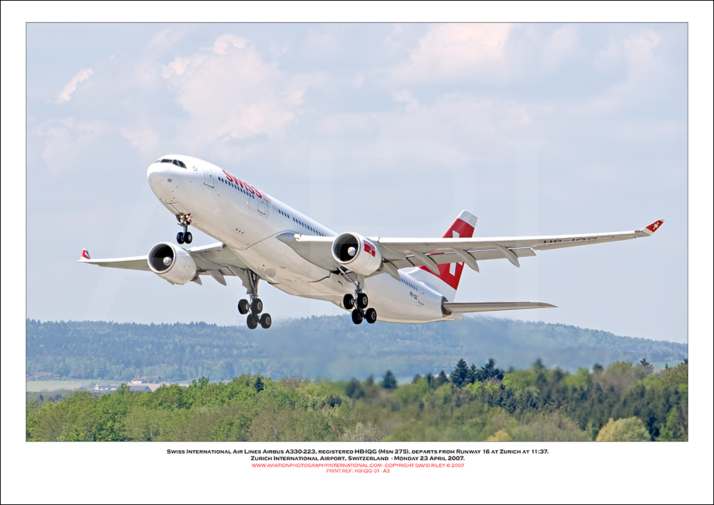 HB-IQG - Swiss International Air Lines Airbus A330-223  (Msn 275)- 01