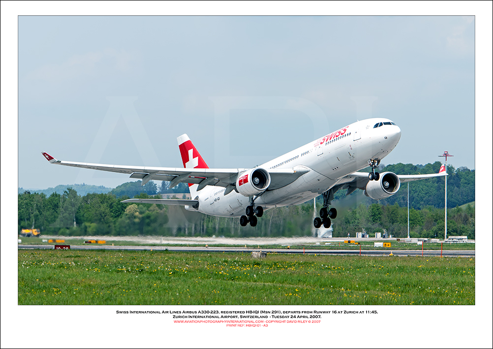 HB-IQI - Swiss International Air Lines Airbus A330-223  (Msn 366) - 01