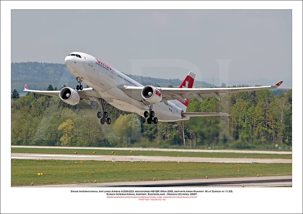 HB-IQK - Swiss International Air Lines Airbus A330-223  (Msn 299) - 02